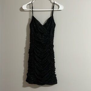 Black Sparkly Mini Dress